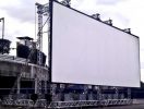 Tela o lona para pantalla de proyección al aire libre (cine o autocine)